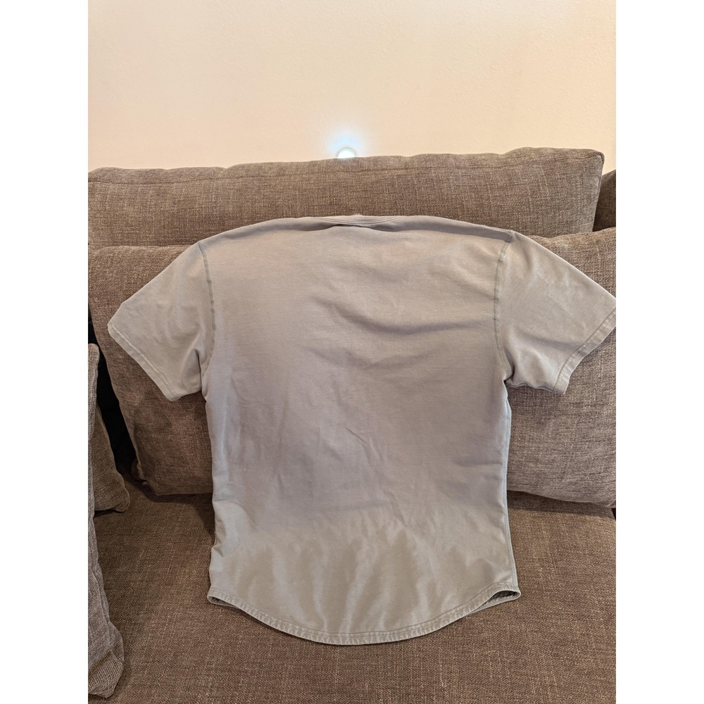 BYLT Shirt Mens Medium Gray V-Neck Short Sleeve Lightweight Tagless Casual Tee - Picture 13 of 14